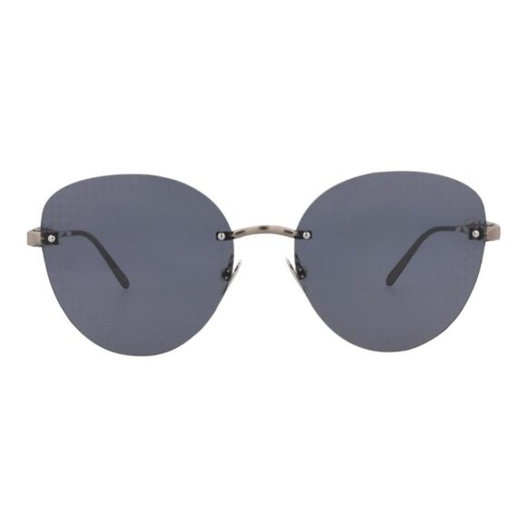 YK01326 Alaia Womens Cat Eye Ruthenium Ruthenium Blue Fashion Designer Eyewear - Picture 1 of 4